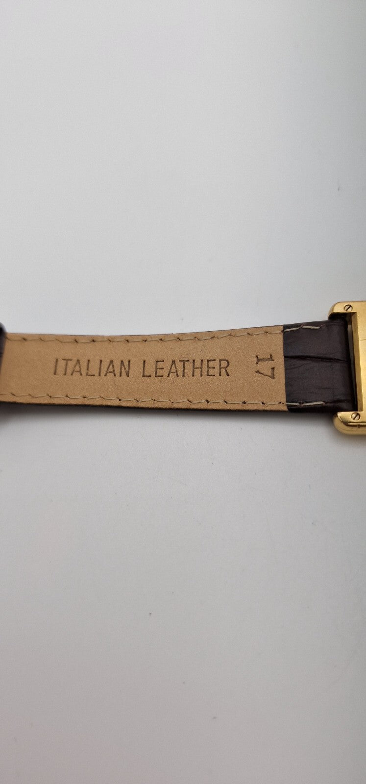 Must de Cartier Tank 18ct Gold on Sterling Silver | Mid Size Watch | New Brown Leather Strap | Vintage Luxury Timepiece