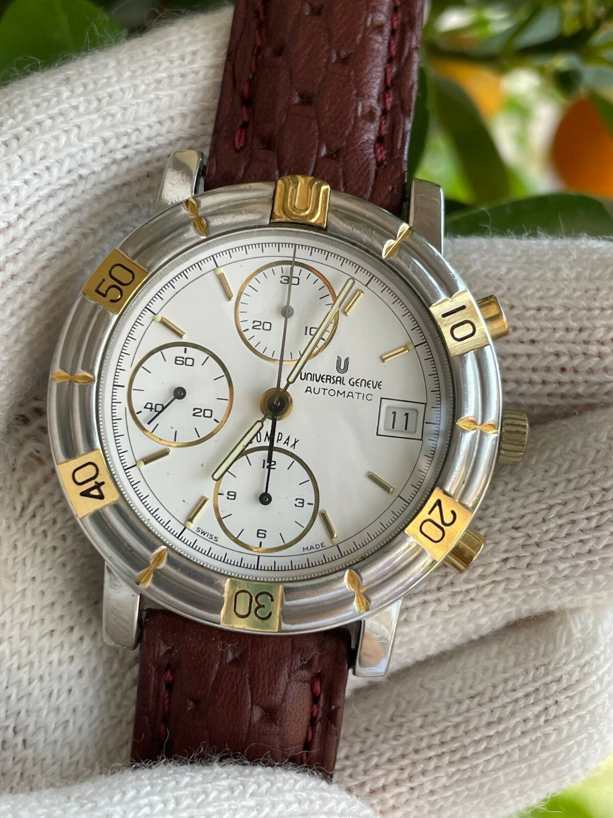 Universal Geneve Compax Chronograph Watch