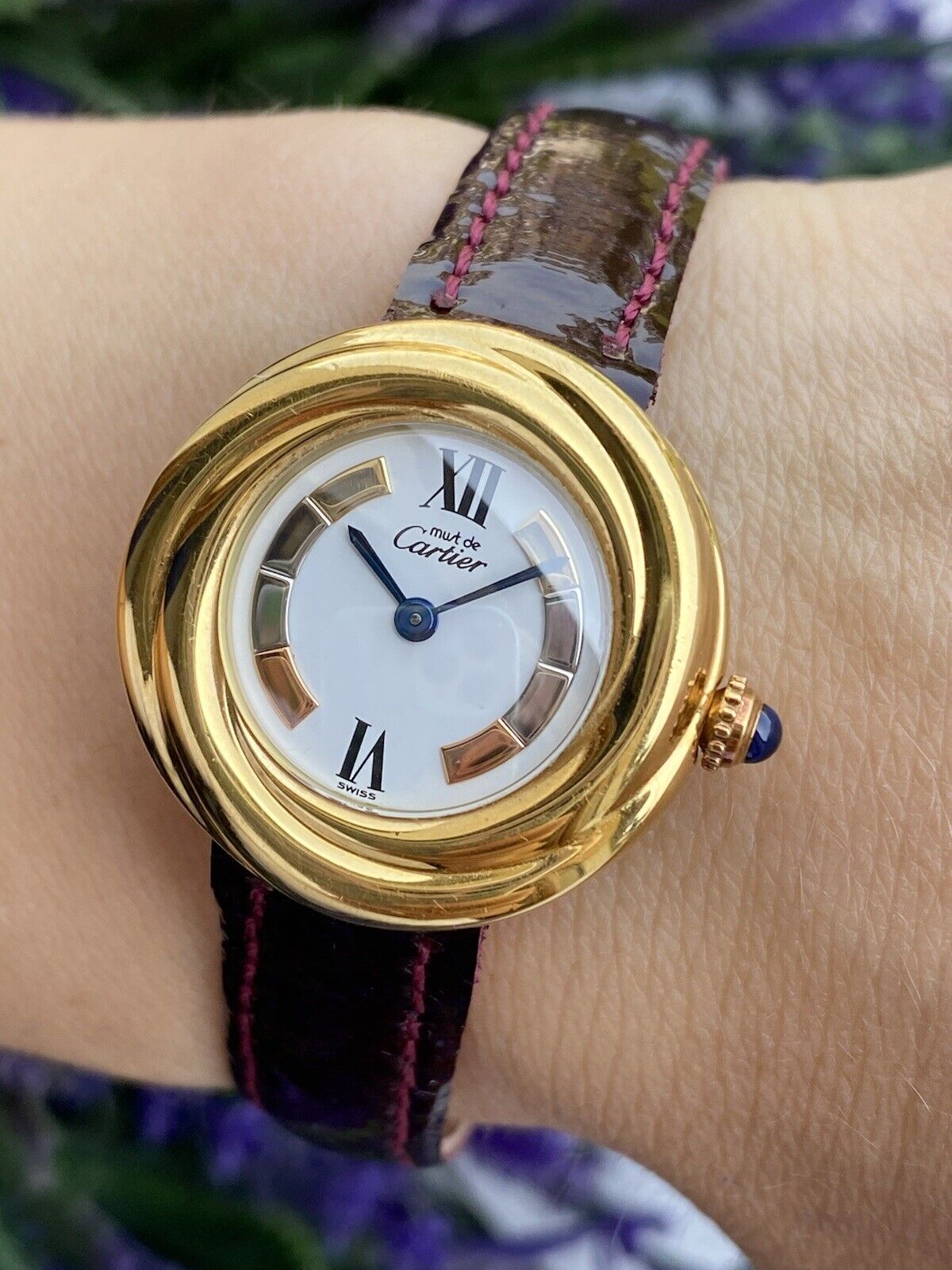 Cartier Must de Vermeil Trinity Watch, Vintage