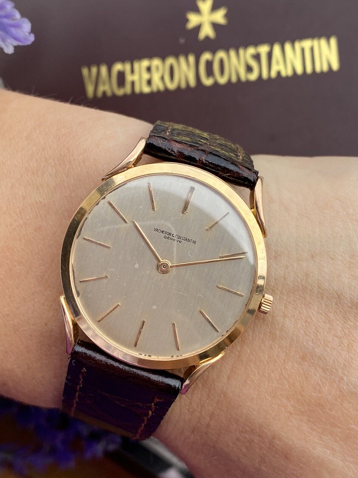 Vacheron Constantin Slim 18K Rose Gold Watch