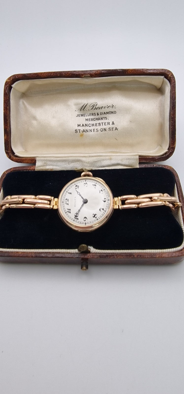 Rolex 9ct Rose Gold Ladies Watch, 1916