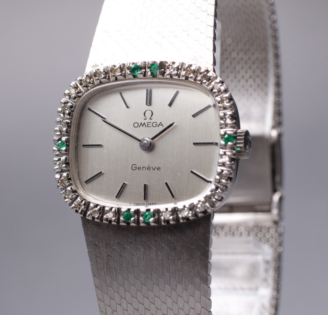 Omega Geneve Diamond Bezel Ladies Watch, 1973
