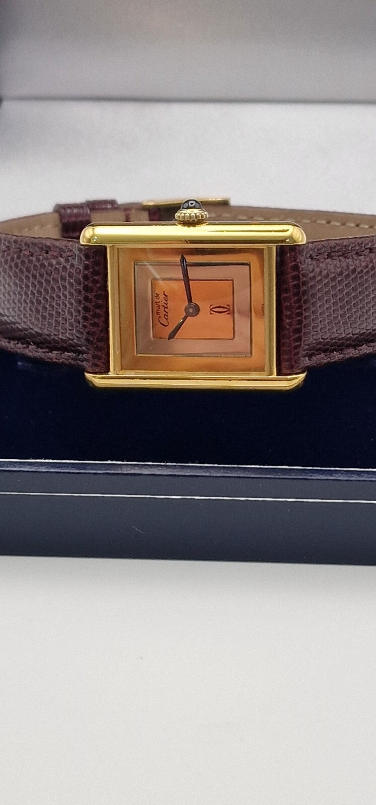 Must de Cartier Tank Mechanical Watch, Mid Size