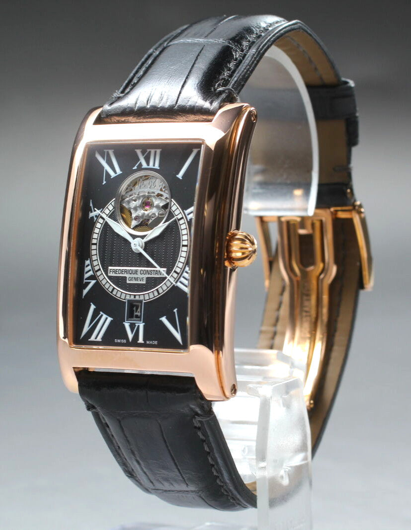 Frederique Constant Pink Gold Watch, Box & Papers