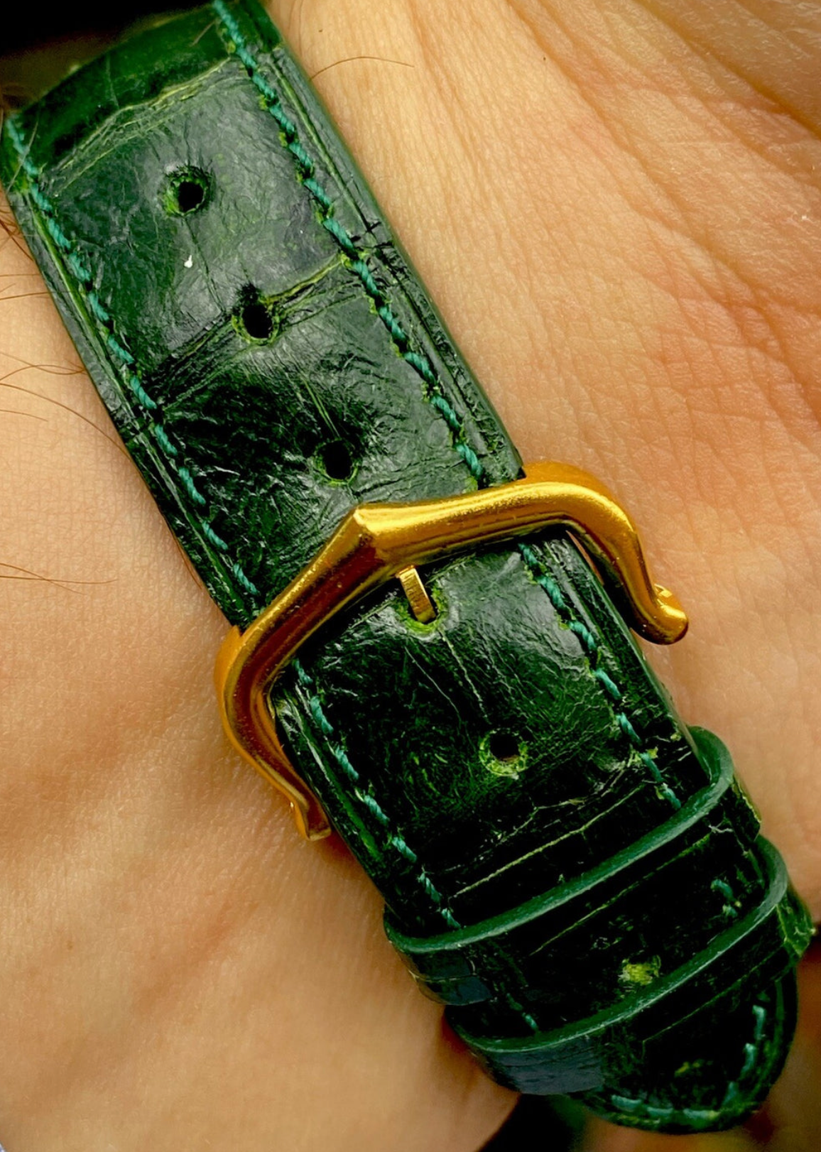 Cartier Tank Pre-Must LM Watch, 18K Gold Electroplated