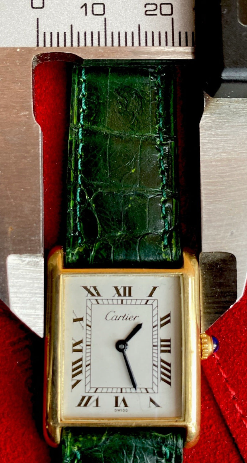 Cartier Tank Pre-Must LM - 18K Gold Electroplated, Manual, 24x31mm