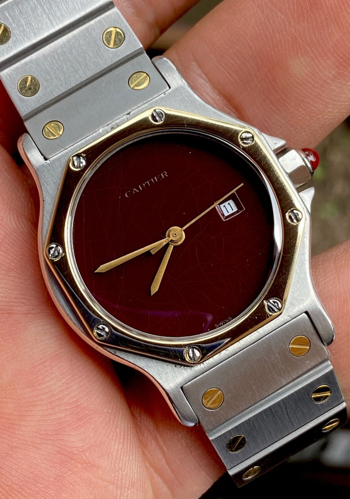 Cartier Santos Octagon Watch, 18K & Steel, Ref. 2966