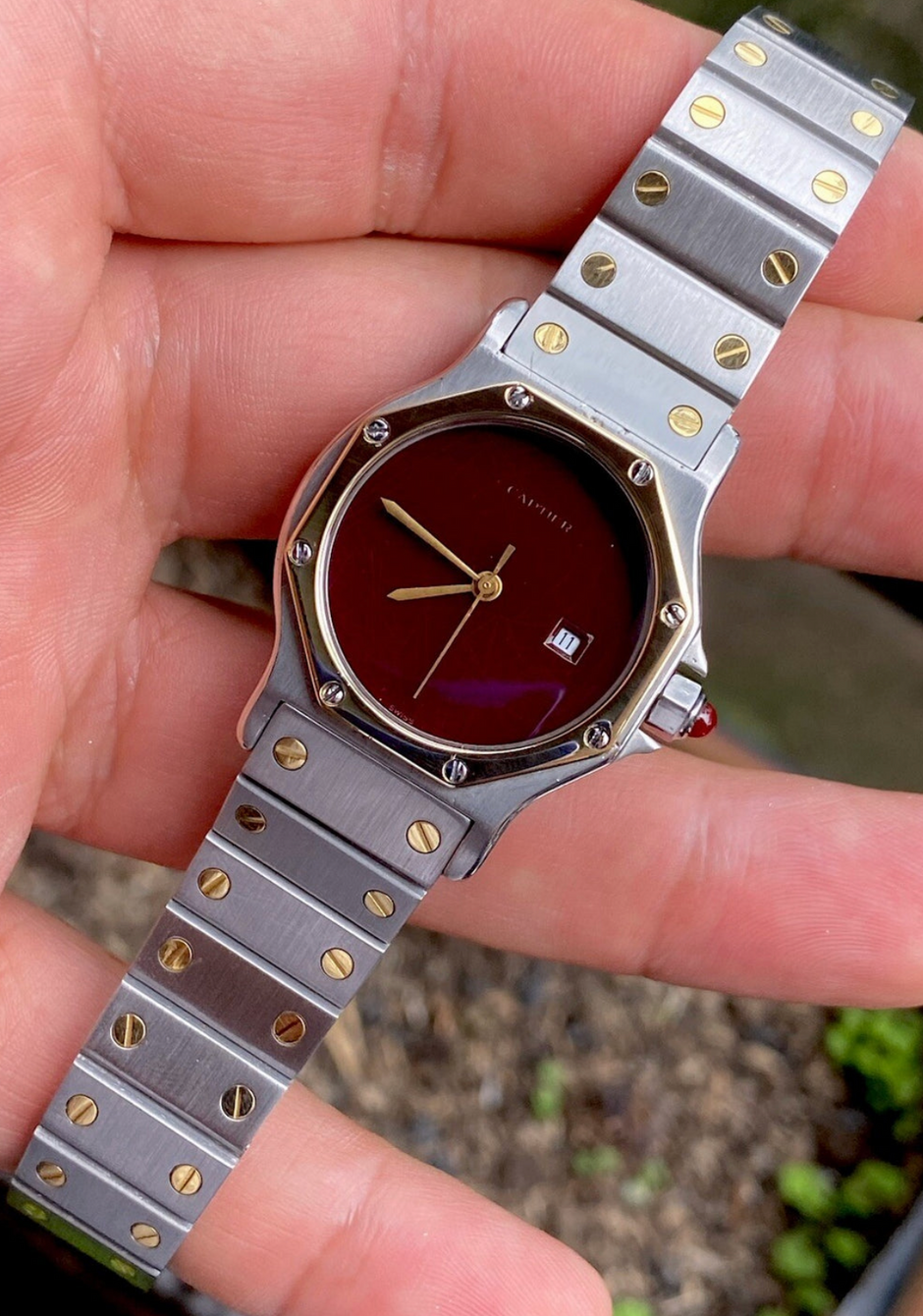 Cartier Santos Octagon Watch, 18K & Steel, Ref. 2966