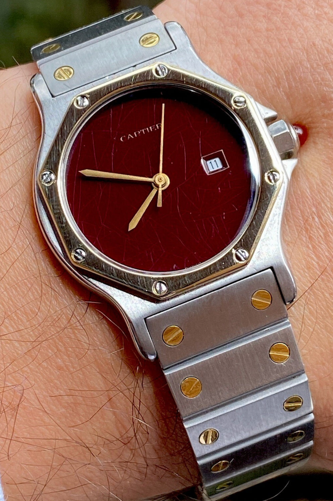 Cartier Santos Octagon Watch, 18K & Steel, Ref. 2966