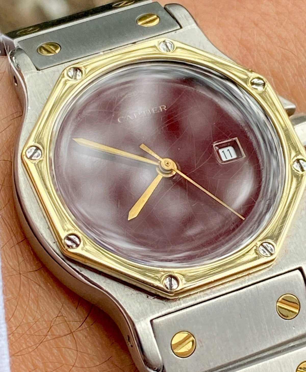 Cartier Santos Octagon Watch, 18K & Steel, Ref. 2966