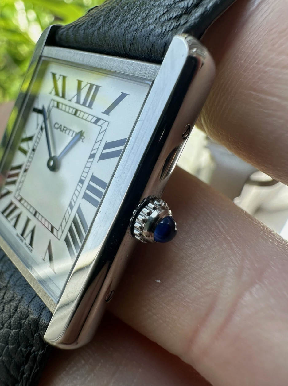 Cartier Tank Solo Ref 3169 Large | 2019 Full Set with Box and Papers | Quartz Watch | Mint Condition with Original Black Strap