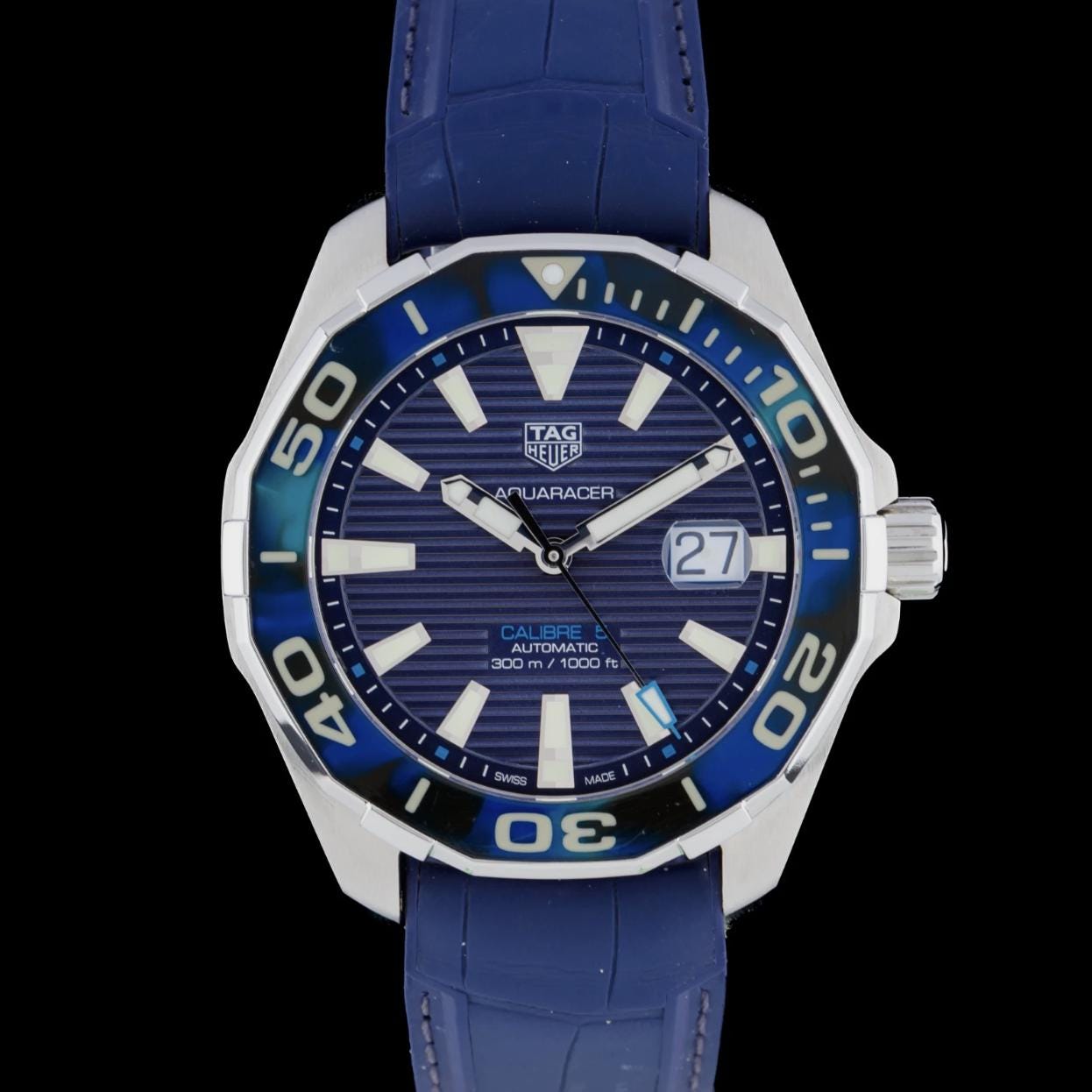 TAG Heuer Aquaracer Calibre 5 WAY201P Automatic 43mm Men's Watch Full Set