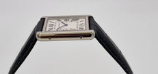 Cartier Tank Solo Steel Watch, Blue Cabochon Crown