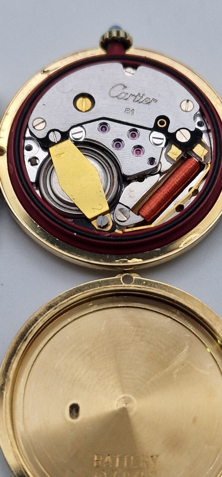 Must de Cartier Vendome Ladies Watch, Black Dial