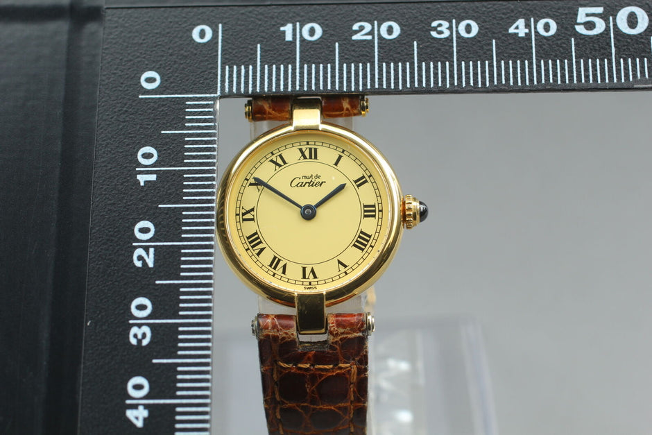 Cartier Must Vermeil Watch, With Papers