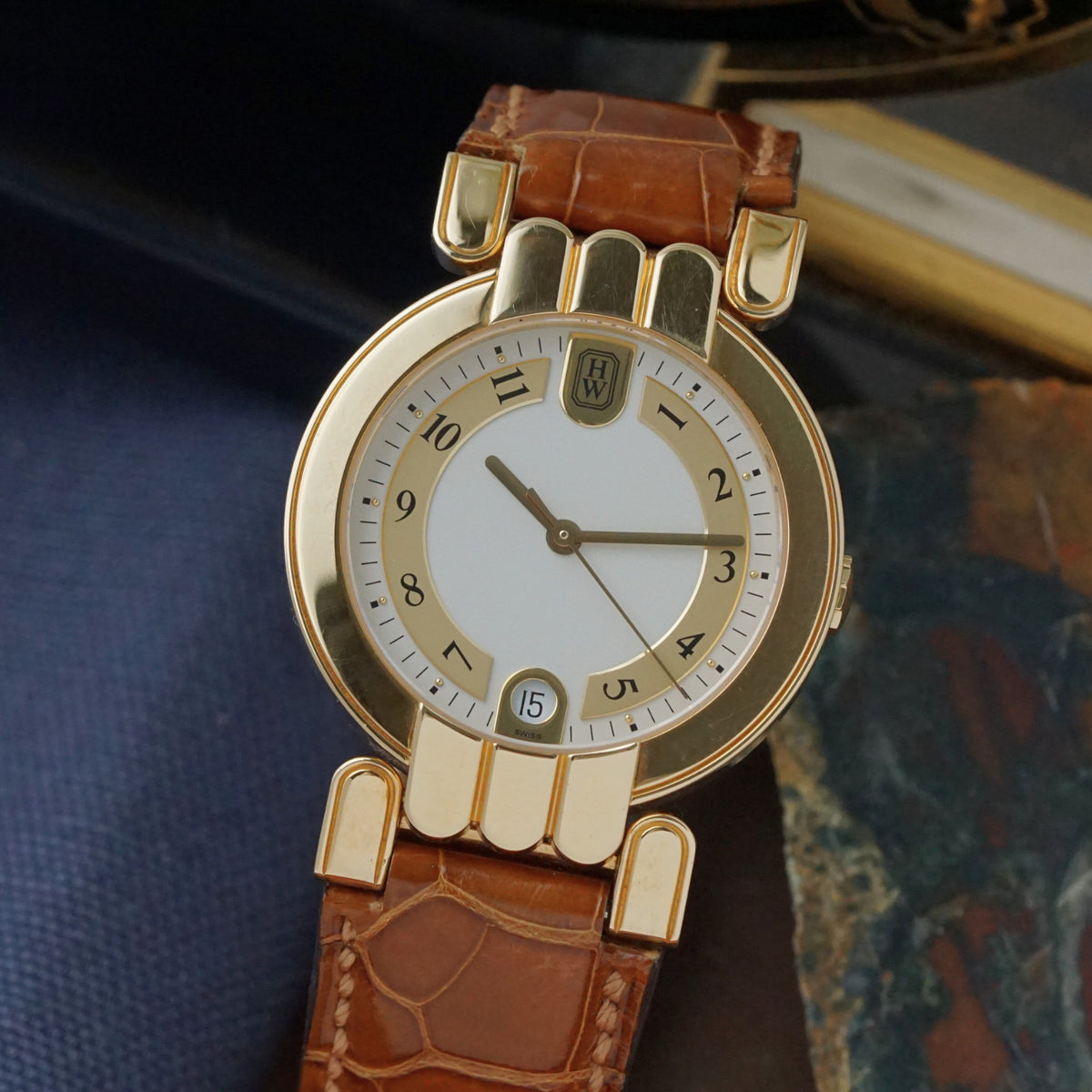 Harry Winston Premier 18k Yellow Gold Automatic Date 34mm 2010