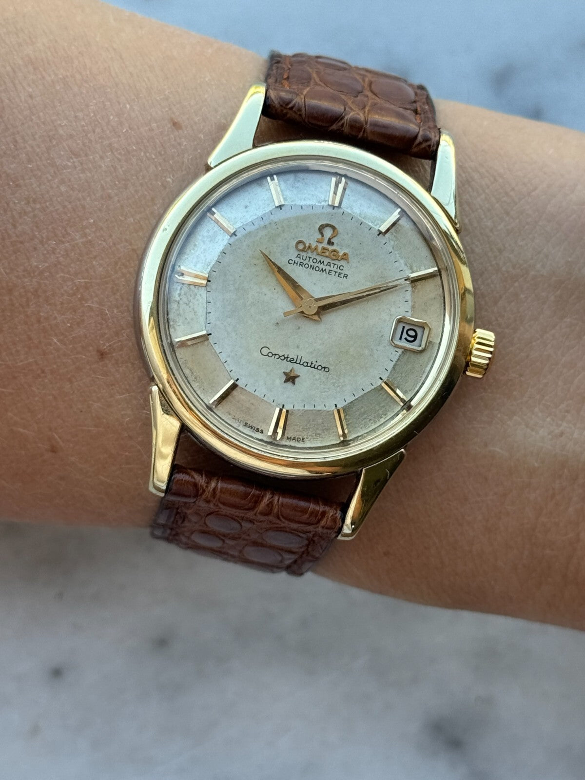 Omega Constellation 'Pie Pan' Watch, 34mm