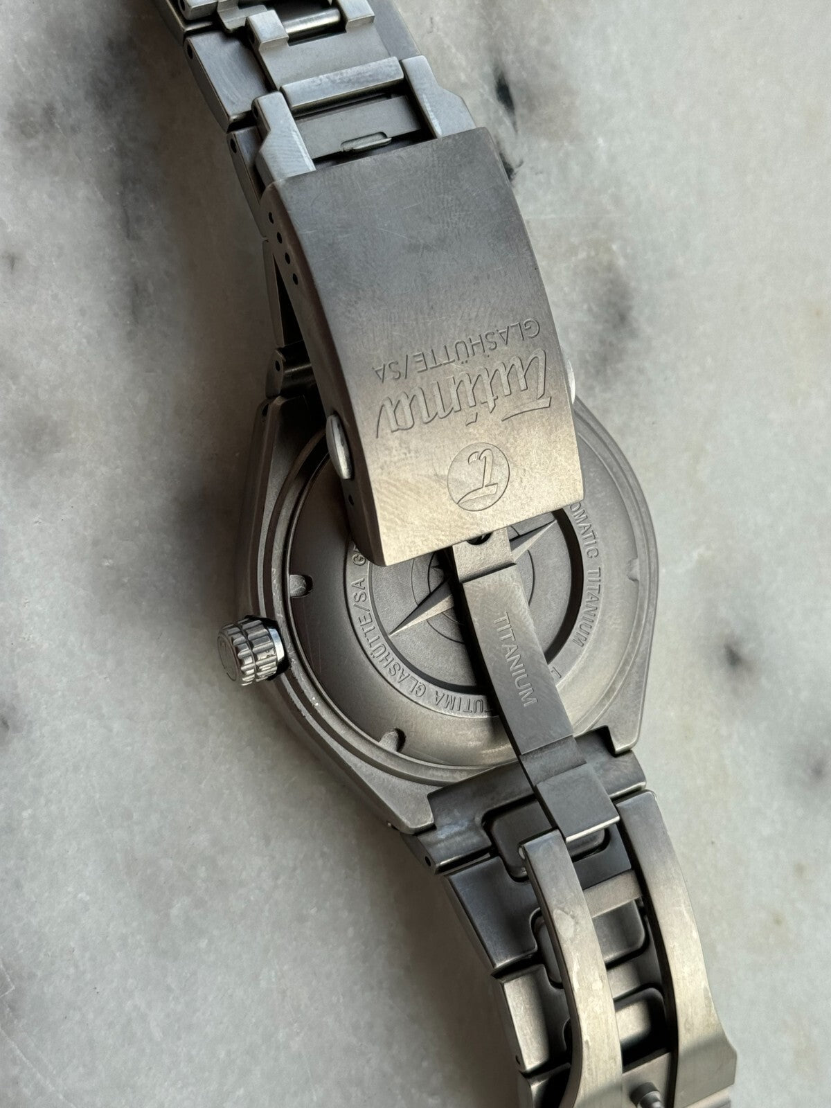 Tutima M2 Coastline Titanium Watch, Blue Dial