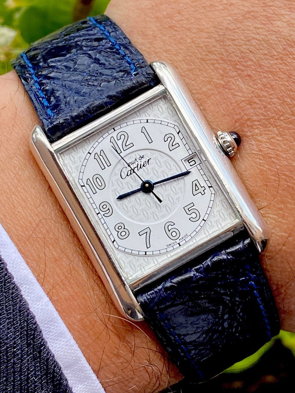Cartier Tank XL Quartz Silver Watch Ref. 2414 | Watchlunex