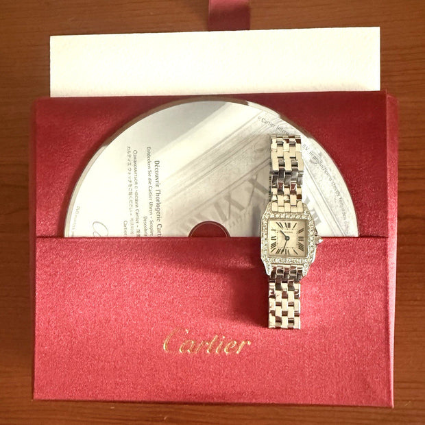 Cartier Santos Demoiselle Diamond Bezel Watch