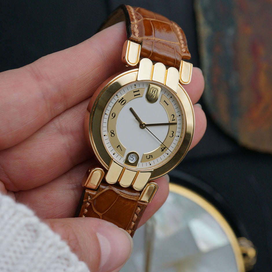 Harry Winston Premier 18k Yellow Gold Automatic Date 34mm 2010