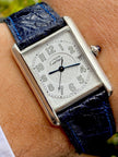 Cartier Tank XL Quartz Silver Watch Ref. 2414 | Watchlunex