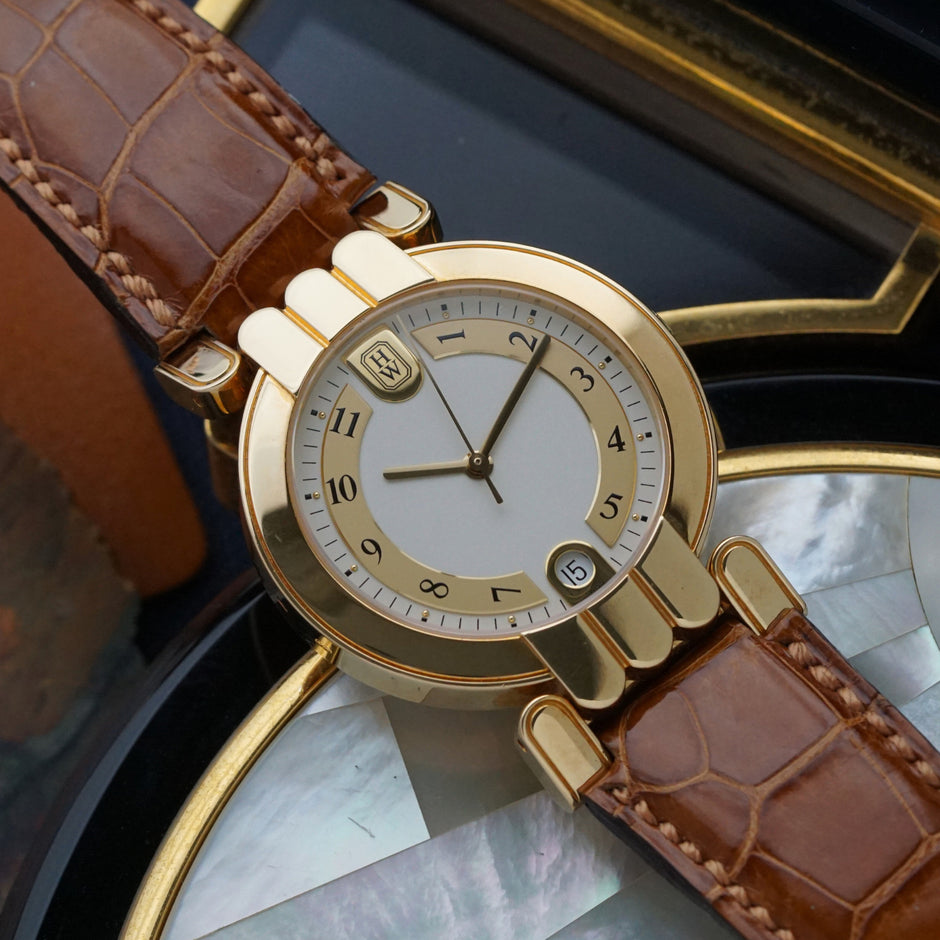 Harry Winston Premier 18k Yellow Gold Automatic Date 34mm 2010
