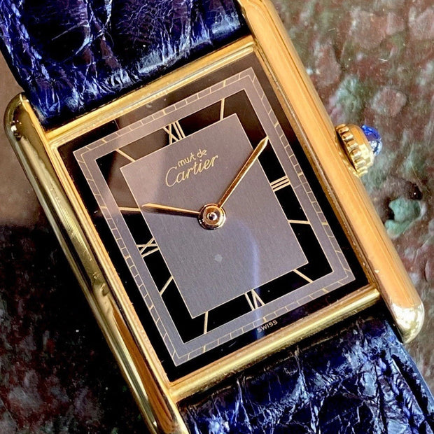 Cartier Tank LM Quartz Watch, Burgundy Strap, Ref. 590005
