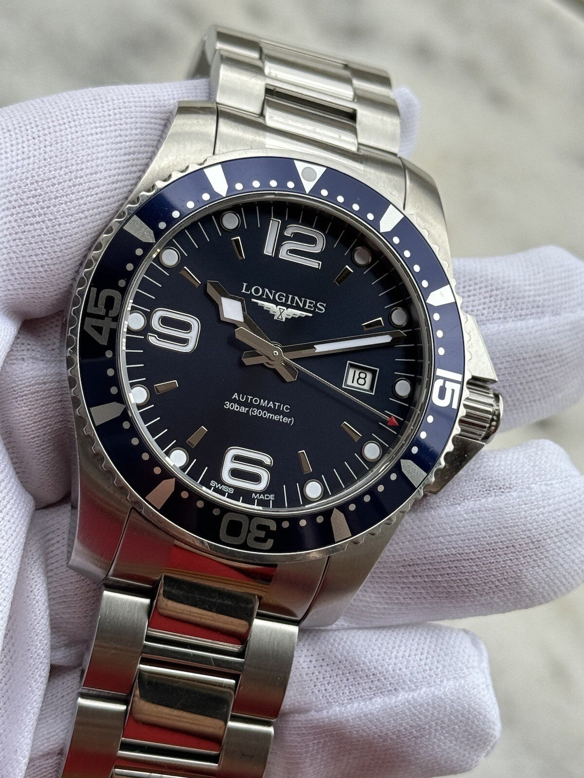 Longines HydroConquest Blue Dial Watch, 44mm