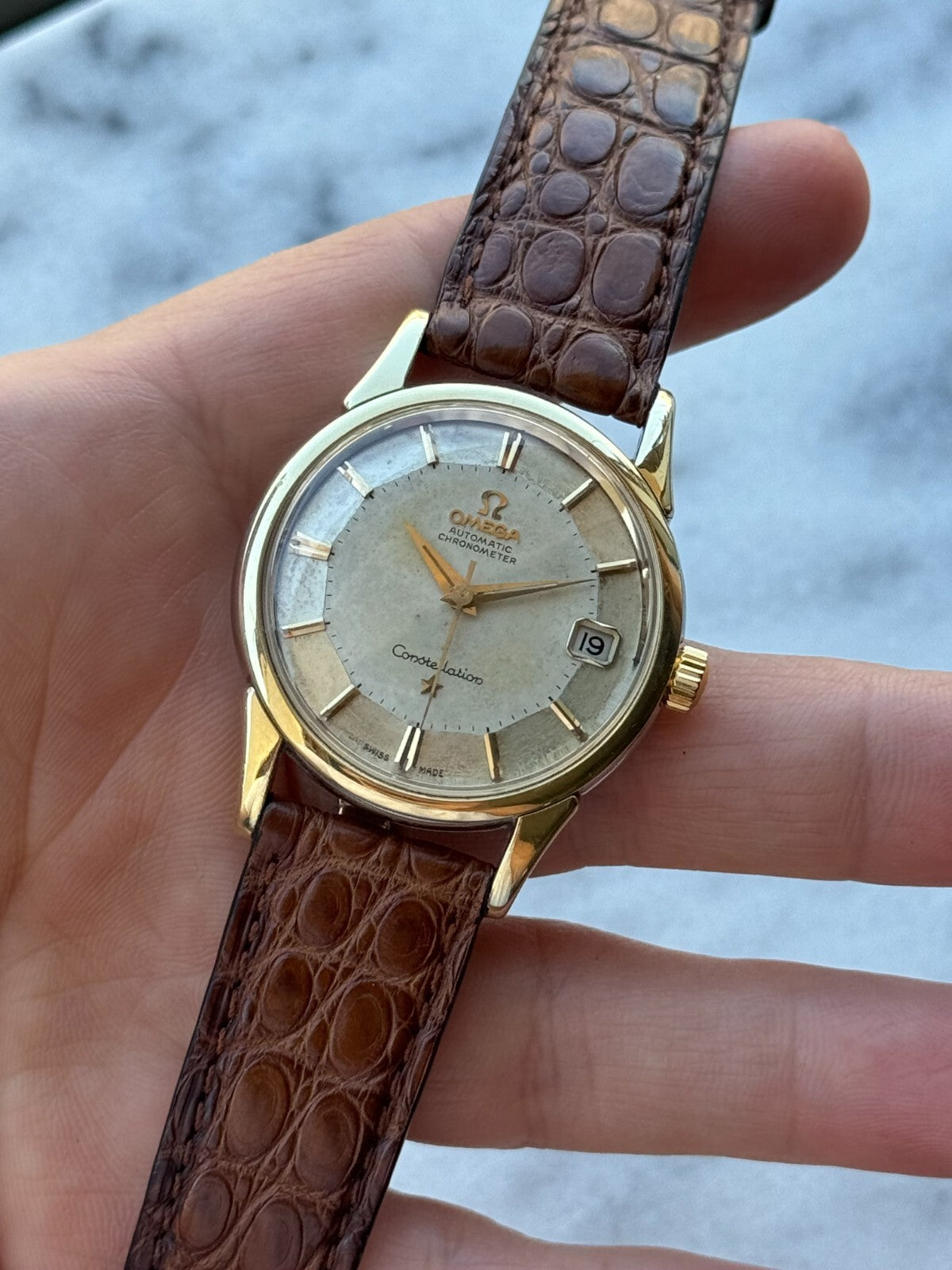 Omega Constellation 'Pie Pan' Watch, 34mm