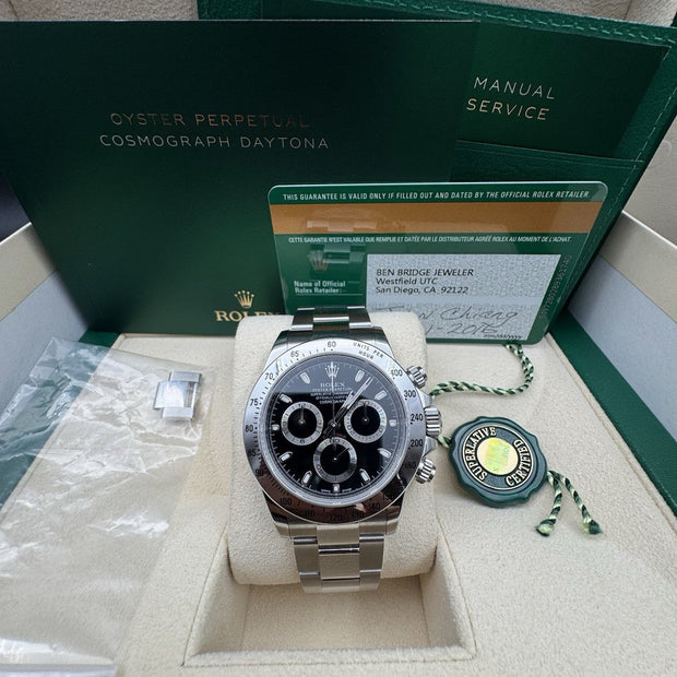 Rolex Daytona 116520 Steel Black Dial Watch