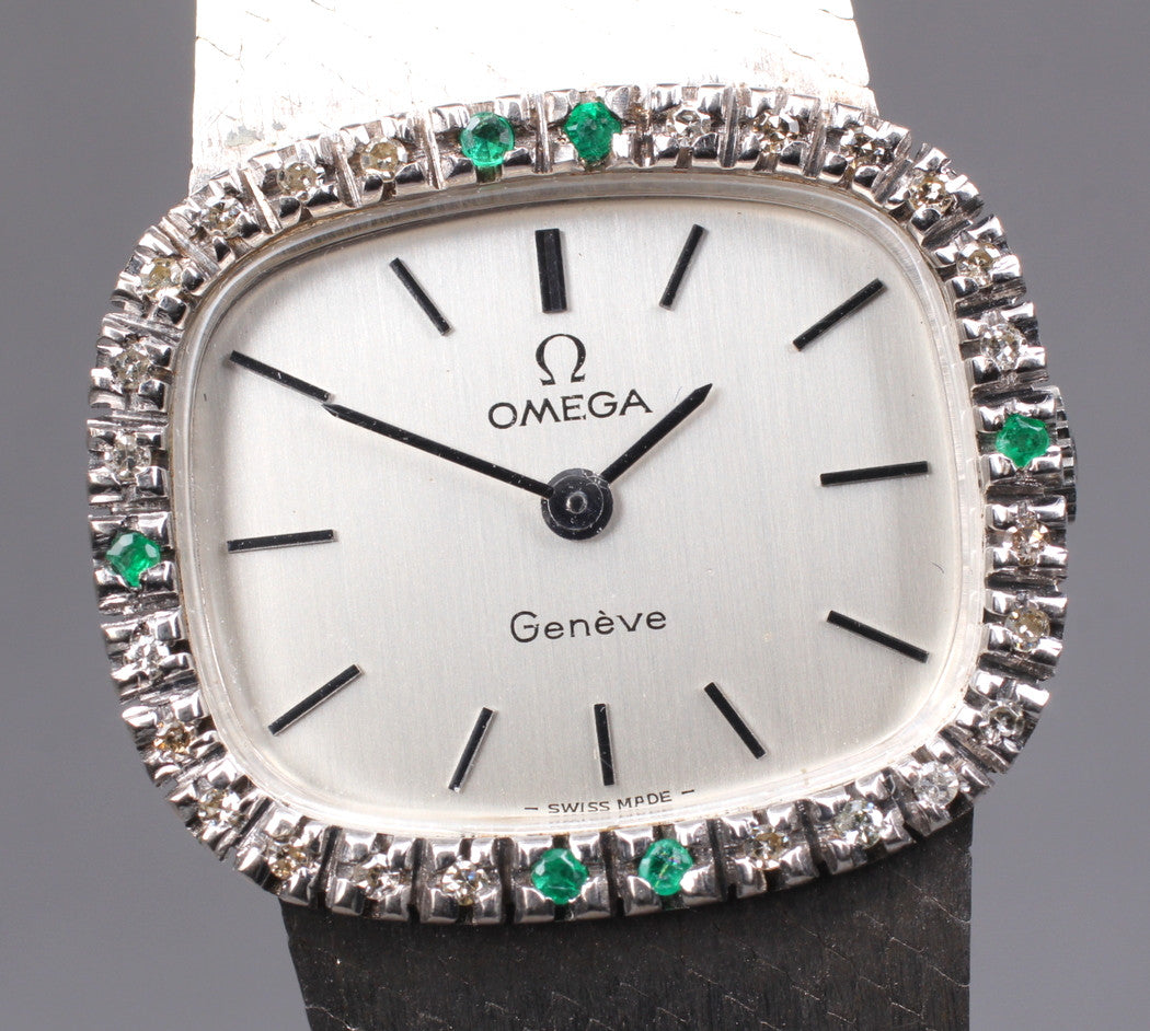 Omega Geneve Diamond Bezel Ladies Watch, 1973