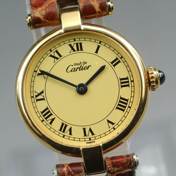 Cartier Must Vermeil Watch, With Papers