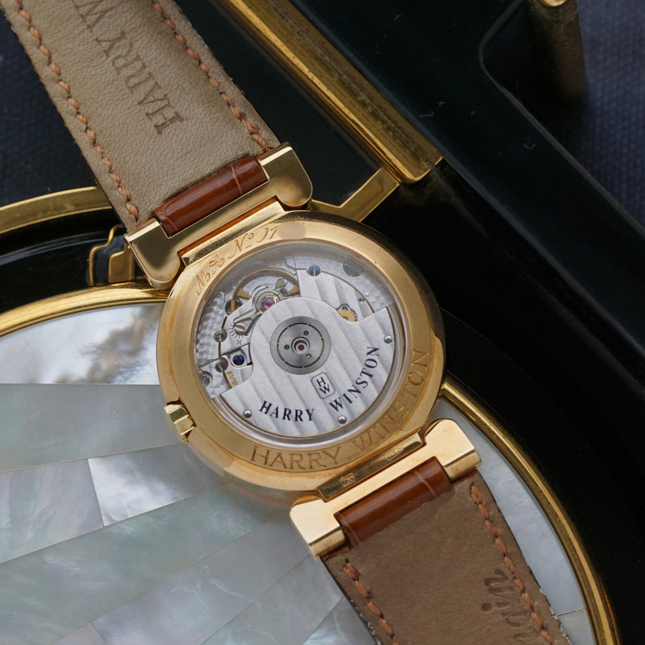 Harry Winston Premier 18k Yellow Gold Automatic Date 34mm 2010