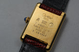 Cartier Must Tank Red Dial Watch, Full Set