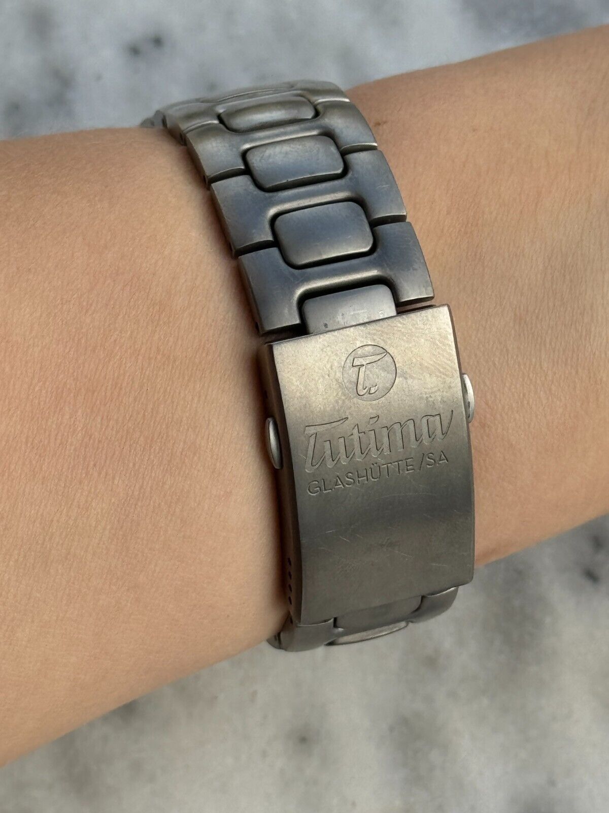 Tutima M2 Coastline Titanium Watch, Blue Dial
