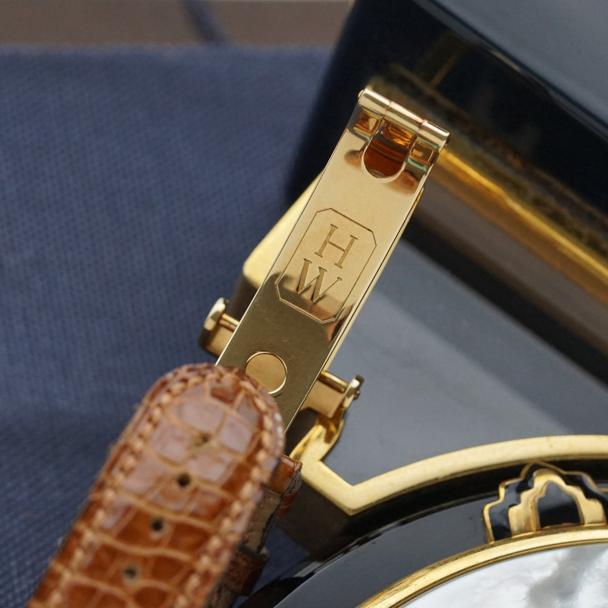 Harry Winston Premier 18k Yellow Gold Automatic Date 34mm 2010