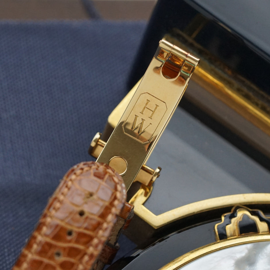 Harry Winston Premier 18k Yellow Gold Automatic Date 34mm 2010