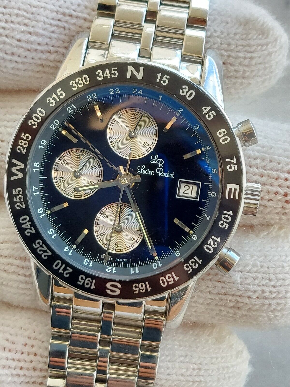 Lucien Rochat Chronograph GMT Diver Watch