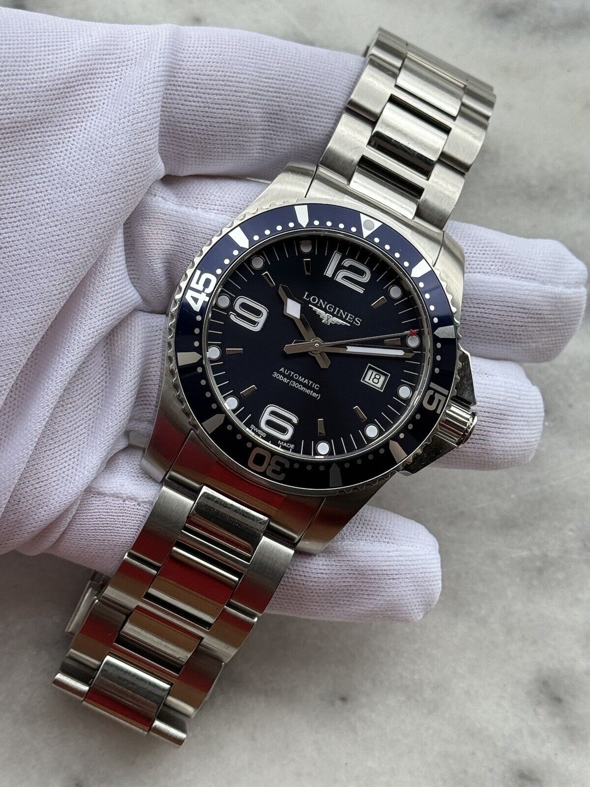 Longines HydroConquest Blue Dial Watch, 44mm