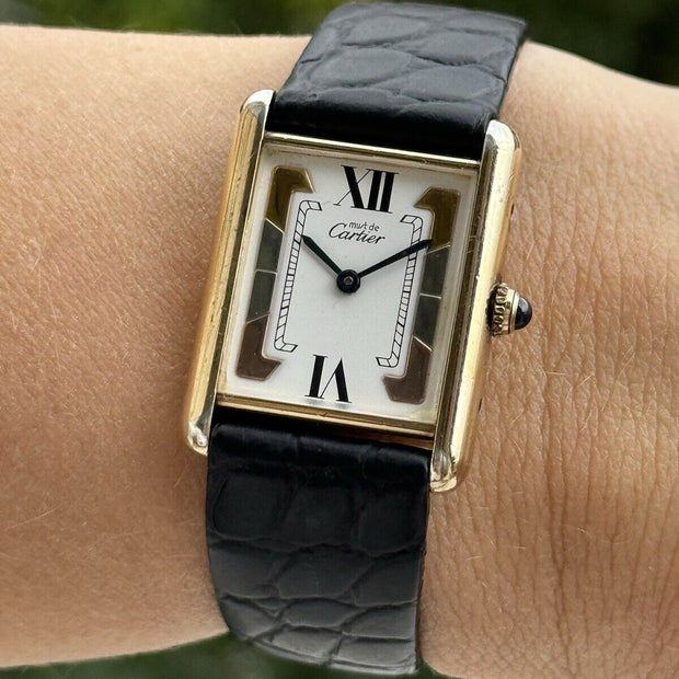 Cartier Tank Vermeil Tri-Colour Watch