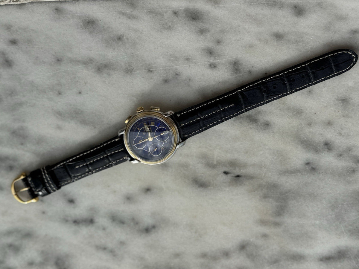 Maurice Lacroix Masterpiece Chronograph - Blue Dial, 38mm, Ref. 67413