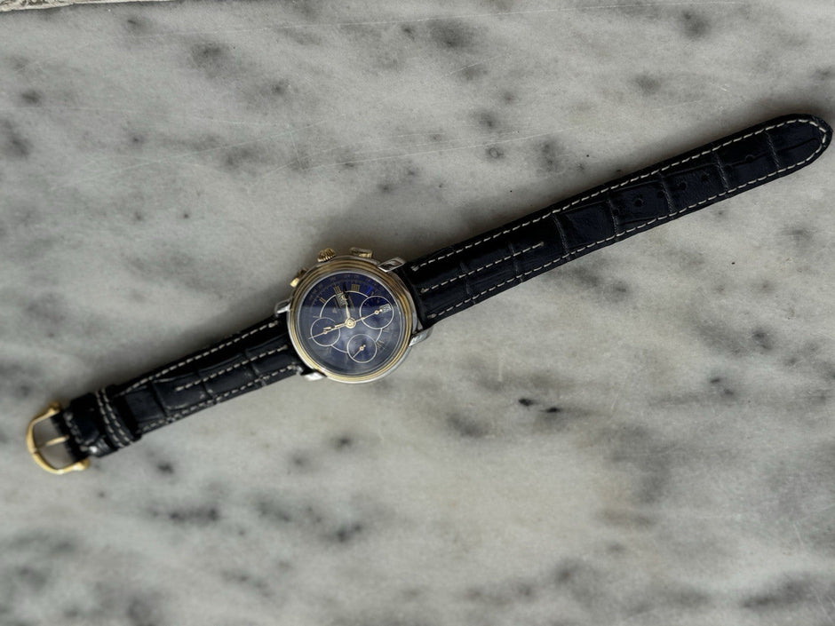 Maurice Lacroix Masterpiece Chronograph - Blue Dial, 38mm, Ref. 67413
