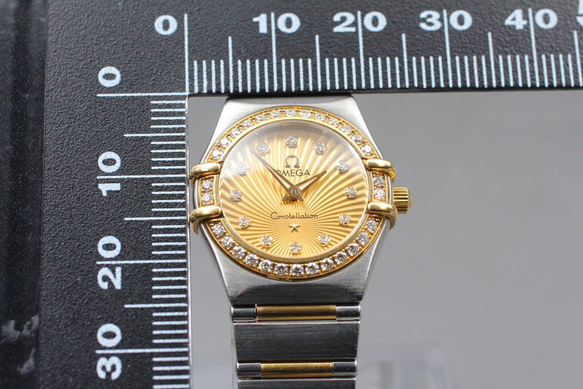 Omega Constellation 18K Gold Diamond Watch