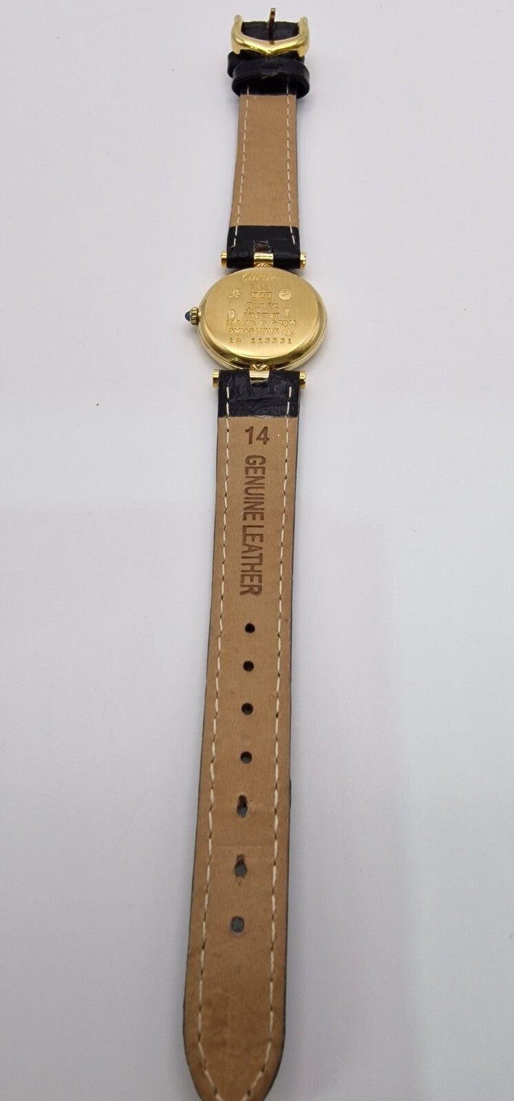 Must de Cartier Vendome Ladies Watch, Black Dial