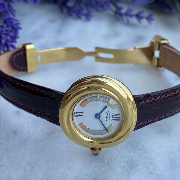 Cartier Must de Vermeil Trinity Watch, Vintage