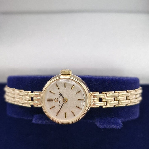 Omega 9ct Gold Ladies Watch, Vintage 1960s