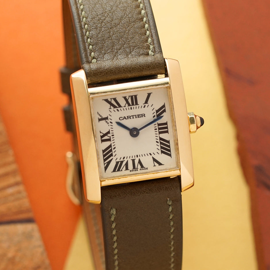 Cartier Tank Francaise Small 18k Yellow Gold W5000256 Quartz