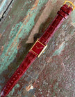 Cartier Tank LM Manual Wind Watch, Burgundy Dial | Watchlunex
