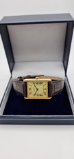 Must de Cartier Tank Watch, New Brown Strap